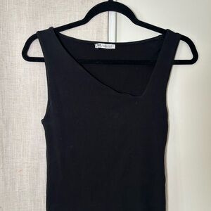 Zara Elegant Black Tank Top